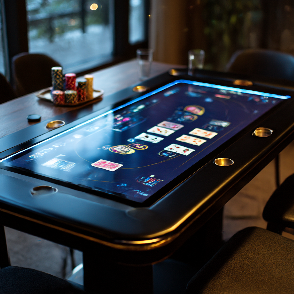 Permainan game table online dengan meja digital