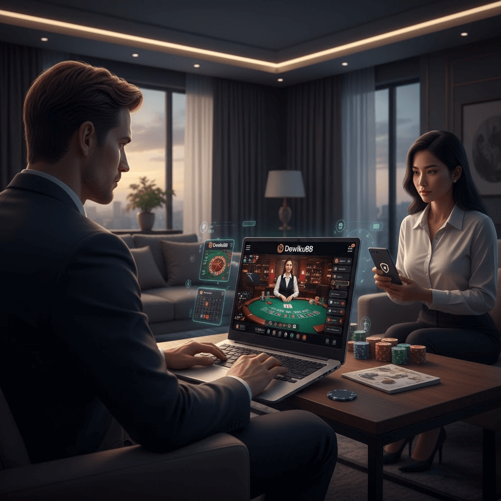 Strategi bermain live casino Dewiku88 dengan dealer profesional dan fokus menang maksimal